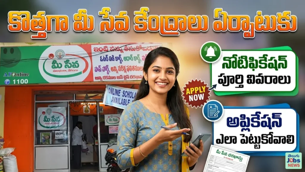 Meeseva Centers Recruitment 2026 Apply